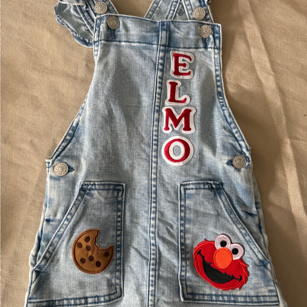 Epic Threads Light Blue Elmo Overalls